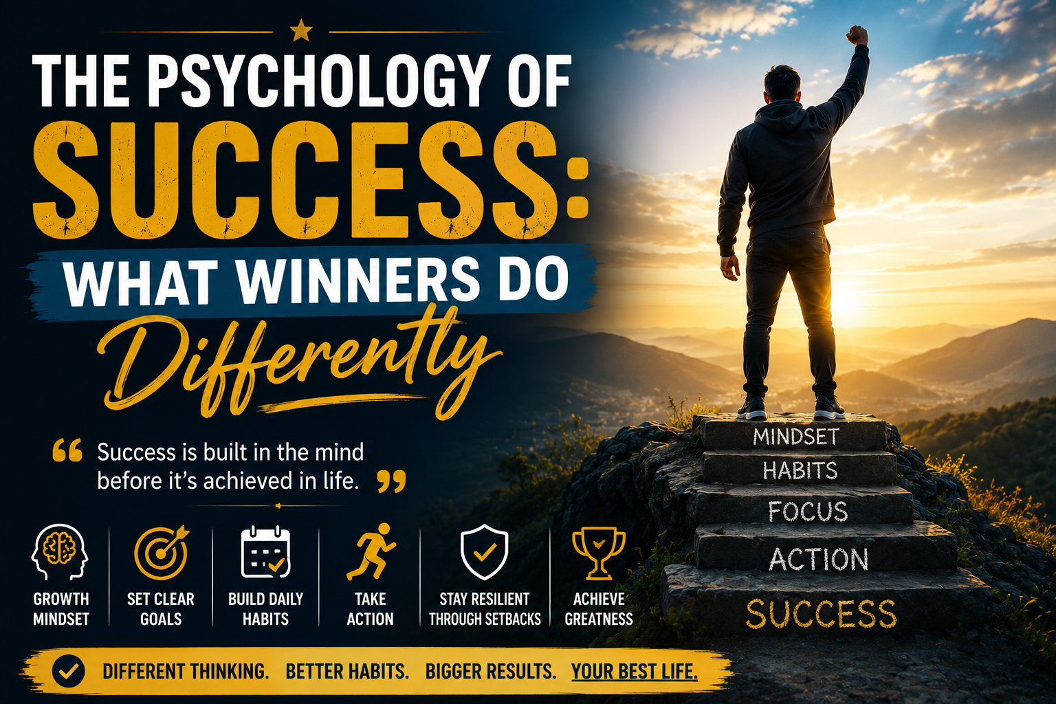 The Psychology of Success: What Winners Do Differently