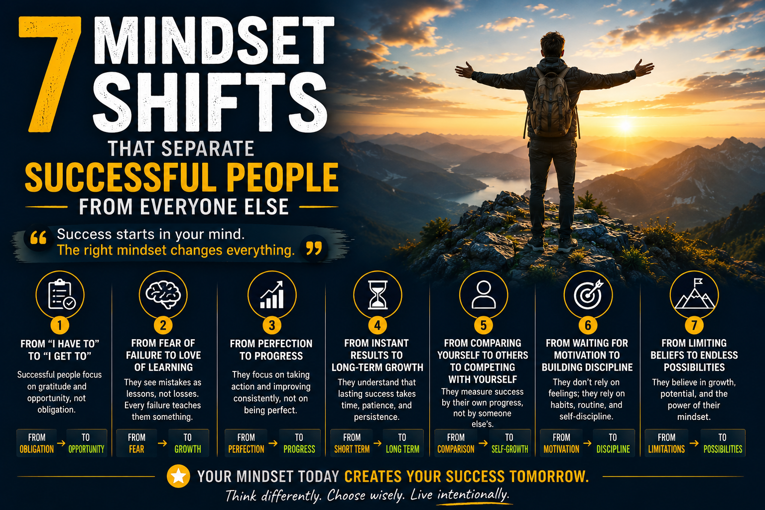 7 Mindset Shifts That Separate Successful People From Everyone Else