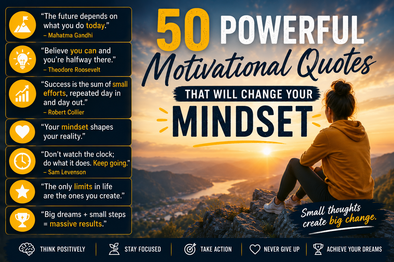 50 Powerful Motivational Quotes That Will Change Your Mindset